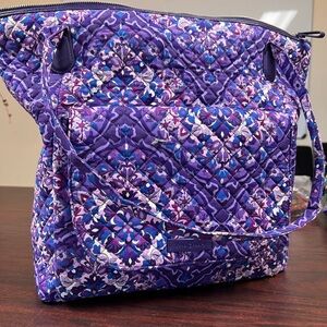 Vera Bradley Blue and Purple Patterned Tote